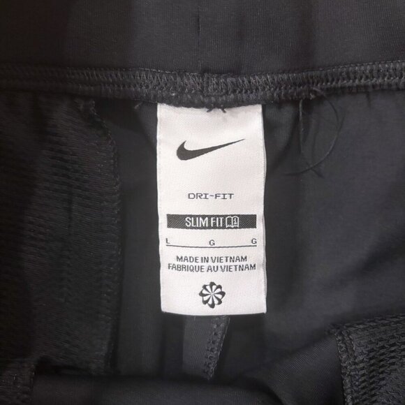 NIKE NikeCourt Dri-FIT Black Heritage Tennis Knit Sport Slim Fit Athletic Pants - Picture 4 of 14